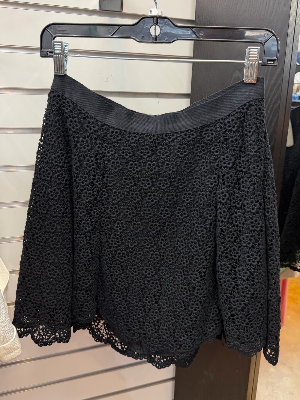 Isabel Marant Black Crochet Circle Skirt